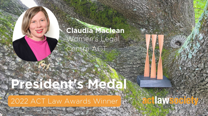 ACT Law Awards - President's Medal Winner